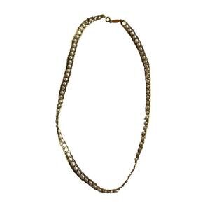 Vintage Womens Gold Toned Faux Pearl Braided Style Necklace Fashion Jewelry